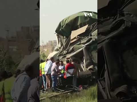 Train crash in Egypt kills 1, injures 21 people | VOA News #shorts 1 Train crash in Egypt kills 1, injures 21 people | VOA News #shorts