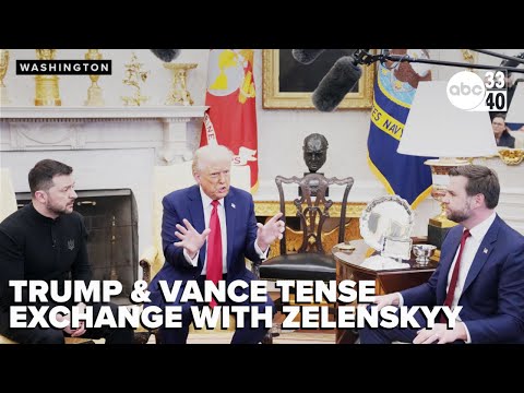 BREAKING NEWS: Trump and Vance meet with President Zelenskyy, exchange turns tense