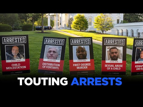 MUGSHOTS Line White House Lawn As Administration Celebrates Trump's Immigration Crackdown