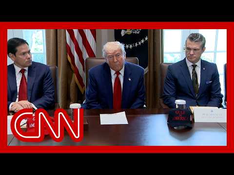 Hear Trump’s response to report showing a shrinking US economy