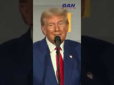 President Trump says he will send Vice President Kamala Harris a MAGA cap #Shorts #OAN