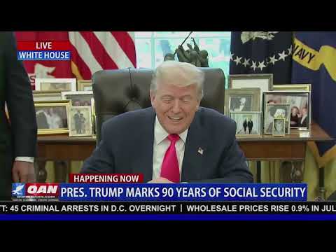 LIVE: President Trump Marks 90 Years of Social Security