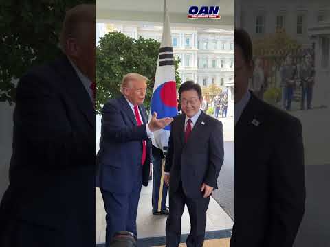 President Trump welcomes the President of South Korea to the White House