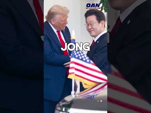 President Trump meets with South Korean President Lee Jae Myung in the Oval Office.