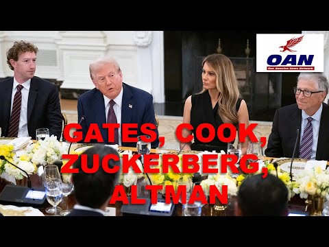 Trump Hosts Tech Titans Zuckerberg Gates Cook Altman At White House Dinner
