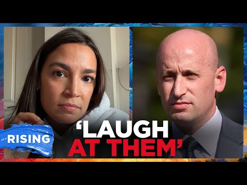 AOC ATTACKS Stephen Miller For His HEIGHT, Urges Libs To 'LAUGH' At MAGA | RISING