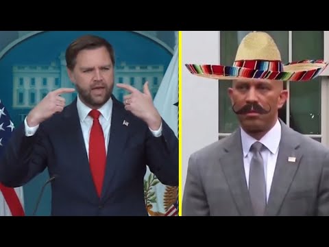 JD Vance REACTS to Viral Meme of Hakeem Jeffries in Sombrero 😂
