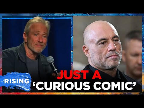 Jon Stewart DEFENDS Joe Rogan, BRUSHES OFF ‘Platforming’ Concerns | RISING+