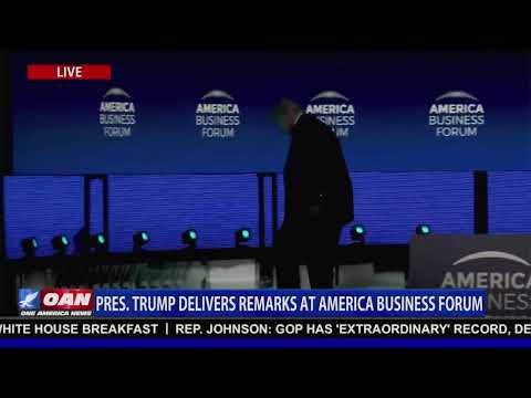 LIVE: President Trump Delivers Remarks at America Business Forum