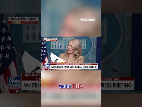 SEE IT: Leavitt calls out NYT on 'fake news' story #shorts #trump #whitehouse #media #nytimes #fox