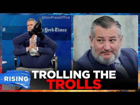 Newsom CONFOUNDS With AI LEG Photo Amid Cross-Legged CRITICISM | RISING