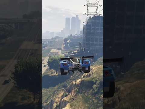Gta5online I flew over the hill #shorts #gta5online #crazymoment