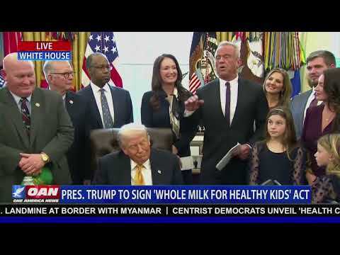 President Trump to Sign 'Whole Milk for Healthy Kids' Act