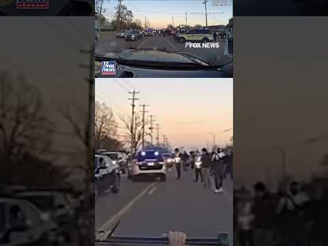 SEE IT: Man steps in front of trooper’s vehicle, appears to fall on his own #foxnews #news #shorts