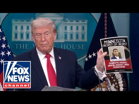 Trump speaks at White House briefing about Minnesota chaos