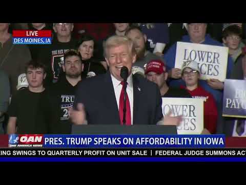 LIVE: President Trump Speaks on Affordability in Iowa