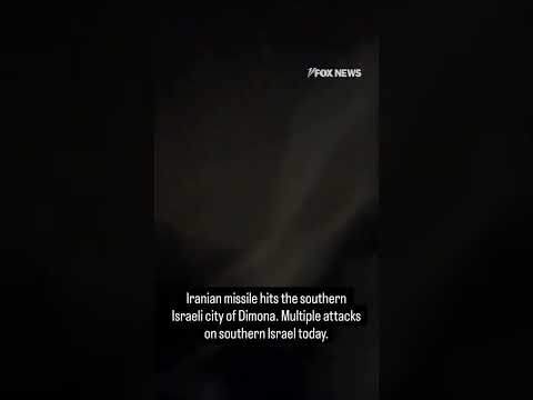 WATCH: Video shows Iranian missile hitting southern Israel #shorts #foxnews #us #news #media