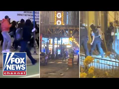 'WILD BRAWL': Teen mobs swarm downtown city in chaotic takeover