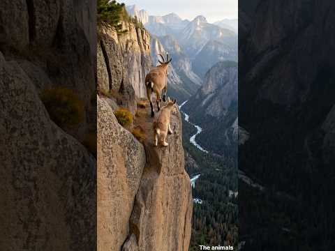 Climbing the hill with mother is fearless
