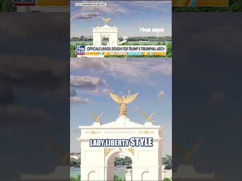 SEE IT: Trump’s ‘triumphal arch’ design revealed #foxnews #news #shorts #trump #architecture