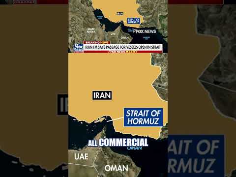 BREAKING: Iran declares Strait of Hormuz 'COMPLETELY OPEN' #shorts