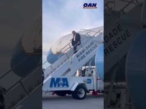 POTUS landed in Miami Saturday evening.