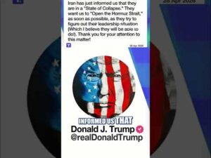 Trump says Iran in 'STATE OF COLLAPSE' #shorts #foxnews #iran #news #world