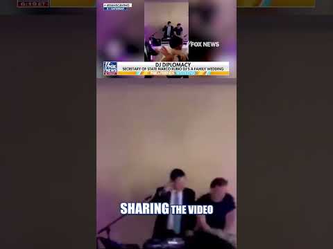 Rubio TAKES OVER as wedding DJ #foxnews #news #shorts