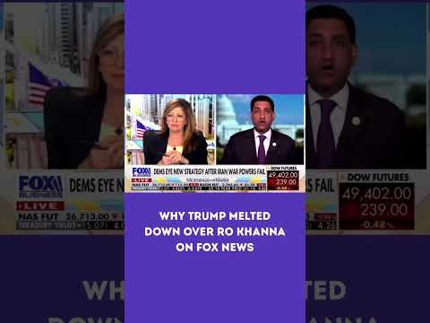 Why Trump Melted Down Over Ro Khanna on Fox News#DonaldTrump #RoKhanna #FoxNews #USPolitics