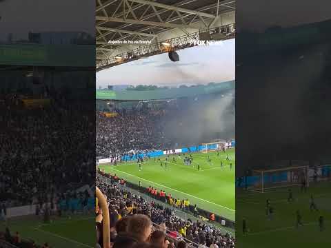 WATCH: Professional soccer match is called off after angry fans storm the field