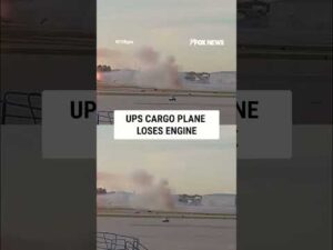 WATCH: UPS cargo plane LOSES ENGINE #foxnews #news #us #fox
