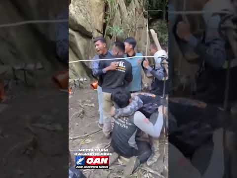 Five people who had been trapped inside a cave in Laos for about a week were found alive and rescued