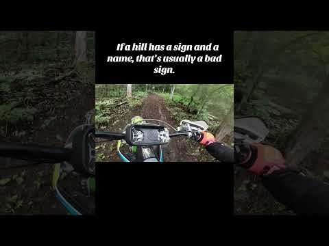 The hill having a name was more intimidating than the hill itself. #dirtbike #dirtbikegirl #enduro