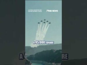 US Air Force Thunderbirds perform fly over at Hoover Dam #shorts #us #news #foxnews #USAirForce