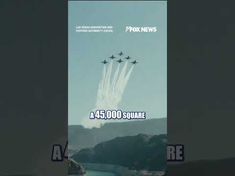 US Air Force Thunderbirds perform fly over at Hoover Dam #shorts #us #news #foxnews #USAirForce