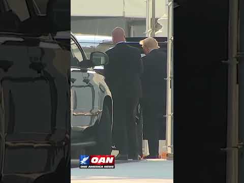 President Trump leaves the White House en route to North Dakota