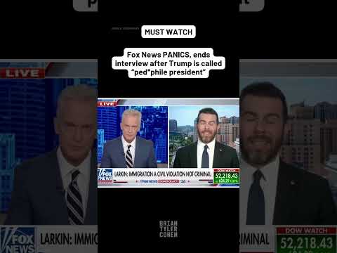 Fox News PANICS, ends interview after Trump is called 'ped*ph*le president'