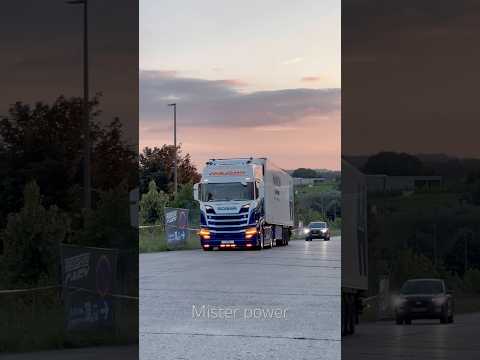 LOUD SCANIA R770 V8 climbing up the hill😍 #scania #v8 #viral #trending #shorts
