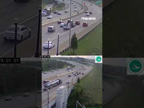 Driver causes SHOCKING accident after stopping in the middle of interstate