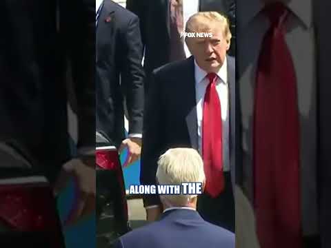 BREAKING: Trump arrives at Freedom 250 Grand Prix #shorts #foxnews #trump