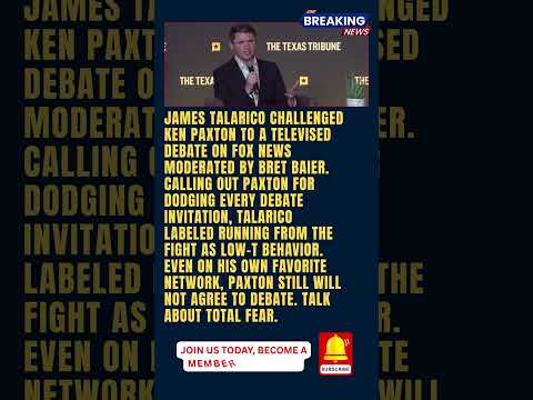 James Talarico Challenges Ken Paxton to Fox News Debate and Calls Out Avoidance as Low-T Behavior