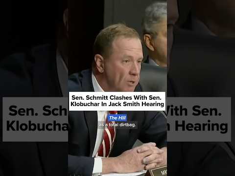 Sen. Schmitt and Sen. Klobuchar clash during Jack Smith Senate hearing