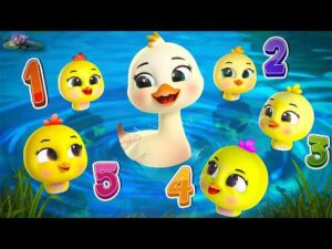 Five Little Ducks Go Over the Hill 🦆| Nursery Rhymes & Kids Songs