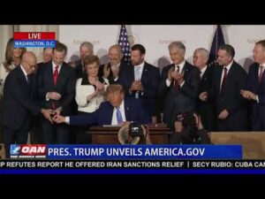 LIVE: PRES TRUMP UNVEILS AMERICA.GOV