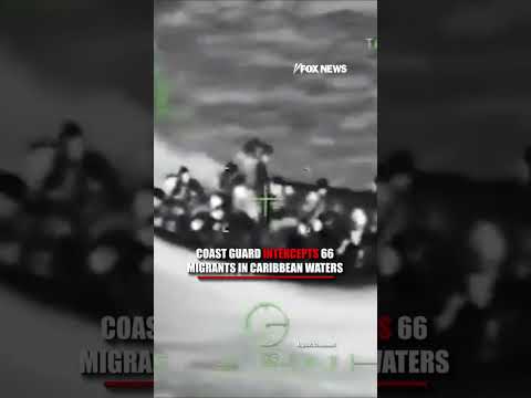 WATCH: Coast Guard intercepts 66 migrants in Caribbean waters #shorts